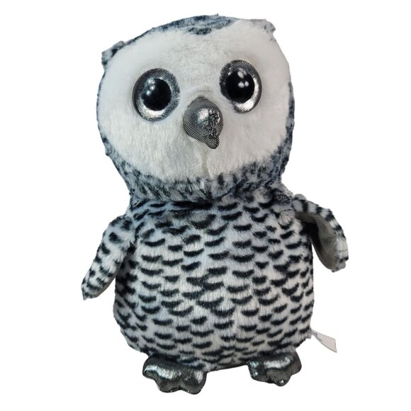 Scent Sations Spotted Owl Plush Gray 9" Silver Eyes Lightly Scented Aromatherapy - Picture 2 of 12